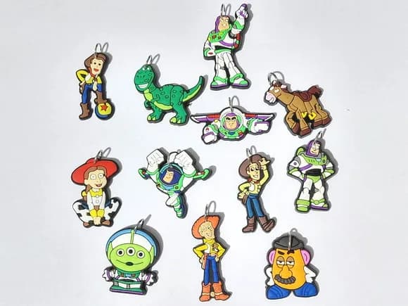 Pingente Toy Story Emborrachado Pacote com 10 Unidades