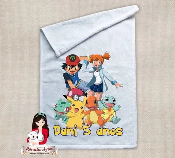 Toalhinha Personalizada Pokemon