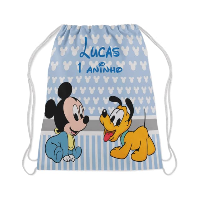 Mochilinha Personalizada para lembrancinhas Mickey Baby