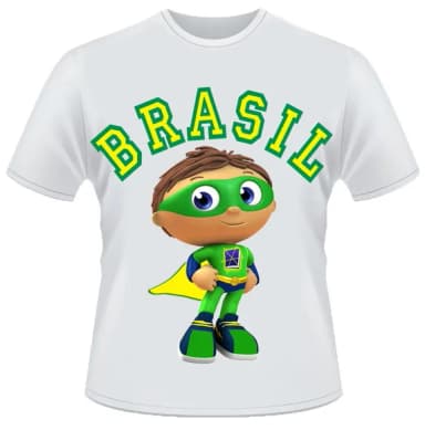 Camiseta Super Why Brasil