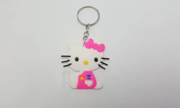 Chaveiro da Hello Kitty Emborrachado de 4,8cm