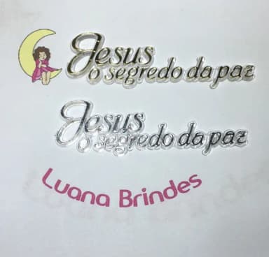 Plaquinhas jesus o Segredo da Paz de Acrílico Inj. Pct C/5