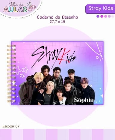 Caderno de Desenho- Qualquer Tema