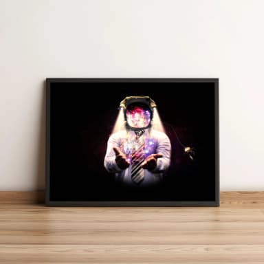 Quadro Astronauta De Gravata 96