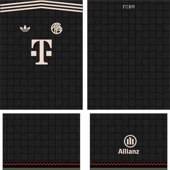 Arte Vetor Camisa Bayern München Terceira 2025-2026