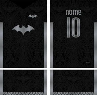 Arte Vetor Camisa Interclasse Morcego Mod-812