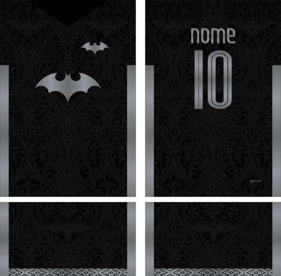 Arte Vetor Camisa Interclasse Morcego Mod-812