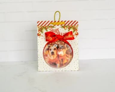 Enfeite Natal Bola Acrílica Personalizada C/embalagem 3 Unid