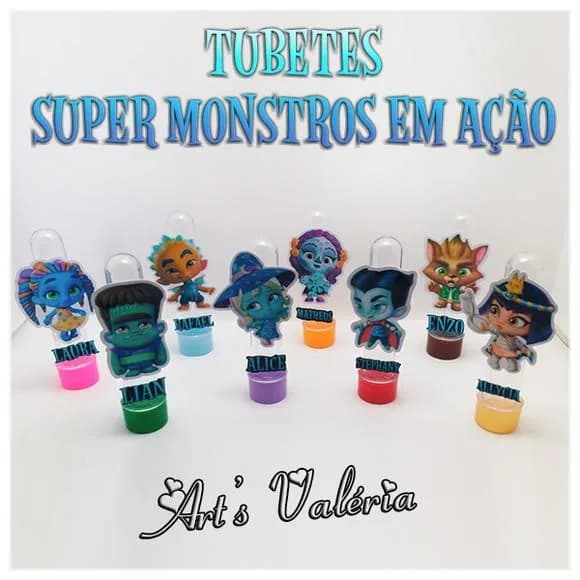 Tubete Super Monstros em Ação - cada