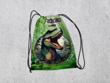 Mochilinha Personalizada para lembrancinhas Dinossuaros