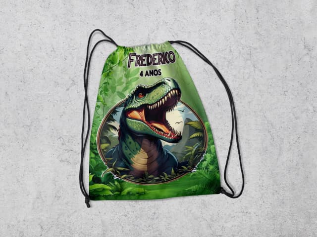 Mochilinha Personalizada para lembrancinhas Dinossuaros