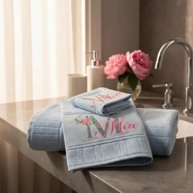 Toalha De Rosto Artesanal Personalizada Belo Ponto