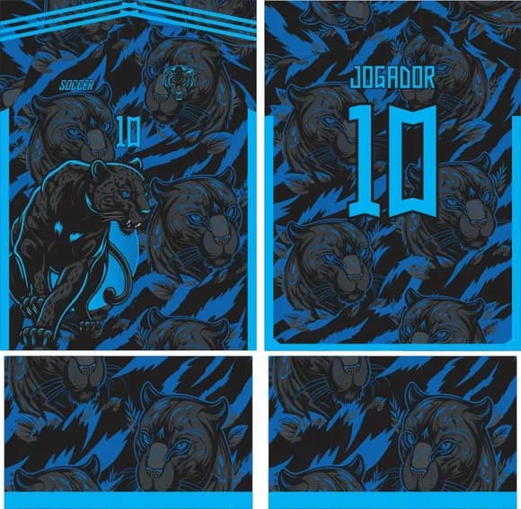 Arte Vetor Camisa Interclasse Pantera 418