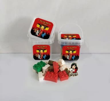 Monta Monta no Baldinho Personalizado Ninjago