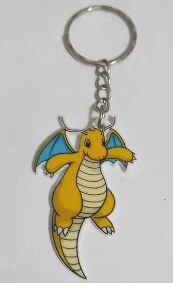 Chaveiro Dragonite em Acrílico Uv -3 Unidades