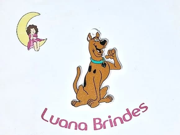 Pingente Scooby-doo Acrílico Pacote com 6 Unidades