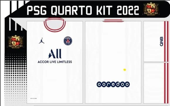 Vetor Da Camisa Psg Quarta Camisa 2022