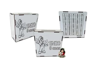 Cofrinho Personalizado Super Mario Lembrancinha