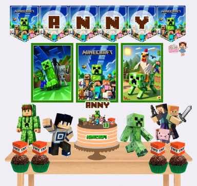 Kit Festa Só Um Bolinho MINICRAFT MENINO - Decoração de Festa