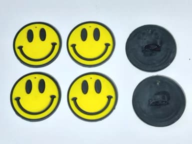 Ponteira P/lápis Emoji Emborrachado Pacote com 6 Unidades