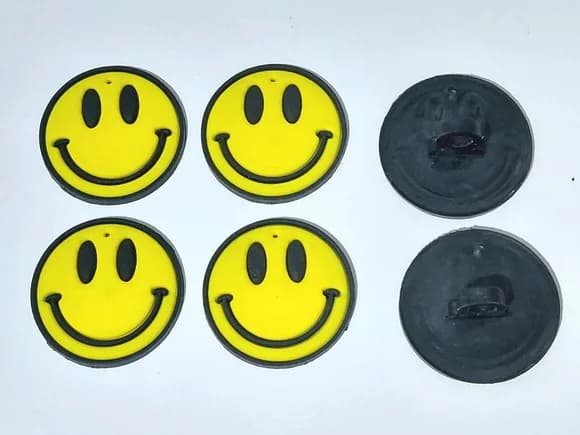 Ponteira P/lápis Emoji Emborrachado Pacote com 6 Unidades