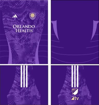 Arte Vetor Camisa Orlando City Sc Local 2025-26