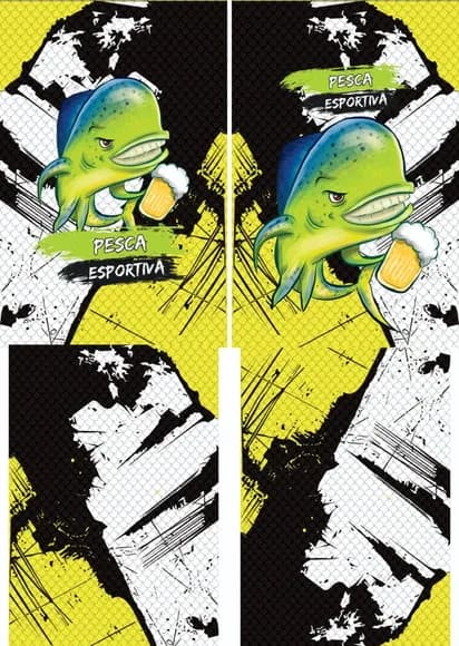 Arte Vetor Camisa Pesca-mod-0191