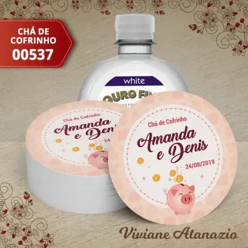 Adesivo Água Ouro Fino Chá de Cofrinho - 00537