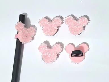 Lápis C/ponteira Minnie Eva com Pedrinhas Pacote C/6 Peças