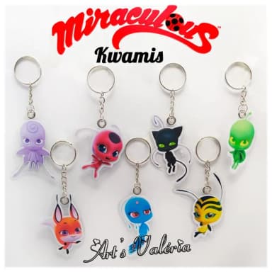 Chaveiro Kwamis Miraculous - Valor Unitário