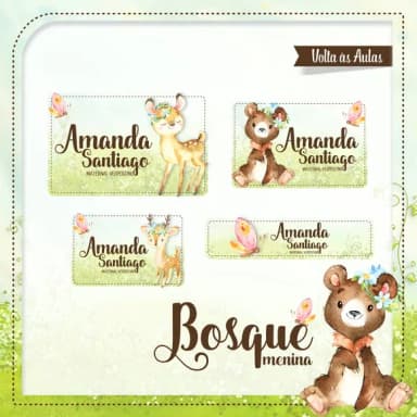 60 Etiquetas Bosque