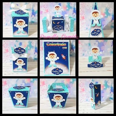 Kit 60 Lembrancinhas Astronauta