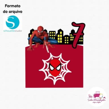 Arquivo Digital - Topo de Bolo Homem Aranha