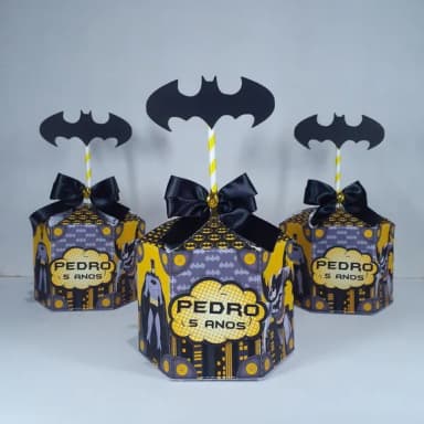 Caixa Sextavada Luxo Batman