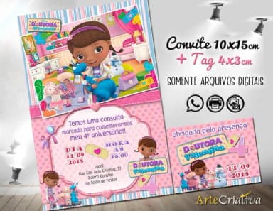 CONVITE DIGITAL C/TAG Doutora Brinquedo