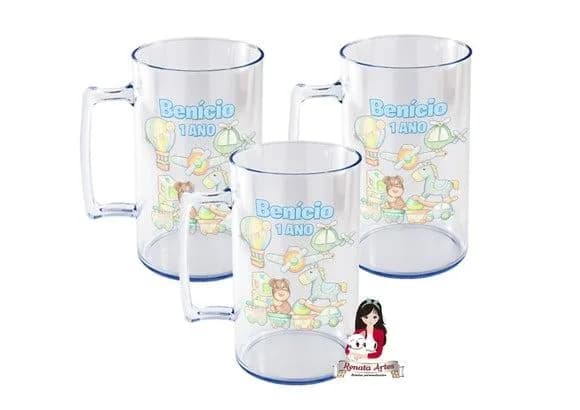 Caneca Acrílica 500ml Brinquedos Vintage