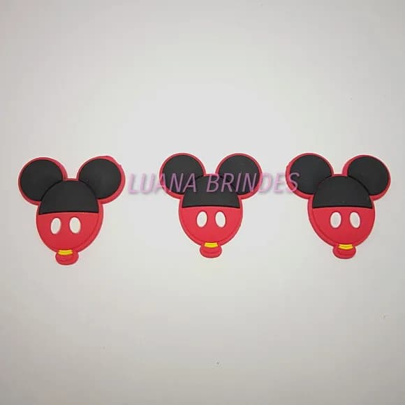 Aplique Emborrachado do Mickey - Pct C/5 Unid