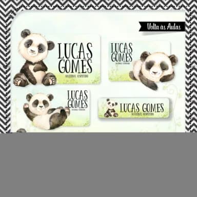 60 Etiquetas Panda