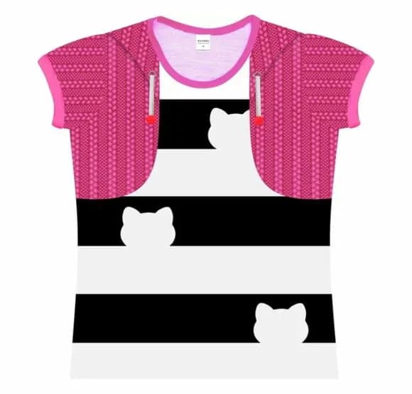 Camiseta Infantil Feminina Gatinhos