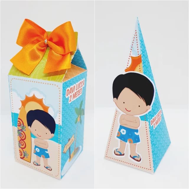 PEGUE E MONTE - Kit Festa Personalizado POOL PARTY MENINO - Decoração de Festa - Caixinhas Personalizadas