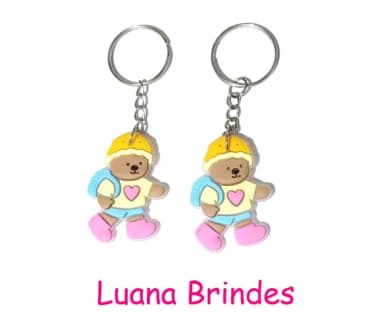 Chaveiro Urso Bobbie Goods Emborrachado Pacote com 6 Unidade