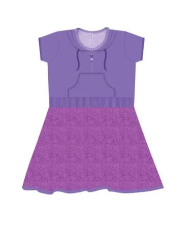 Vestido Infantil Envergonhada