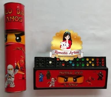 Ninjago - Dominó + Pega Varetas Personalizado