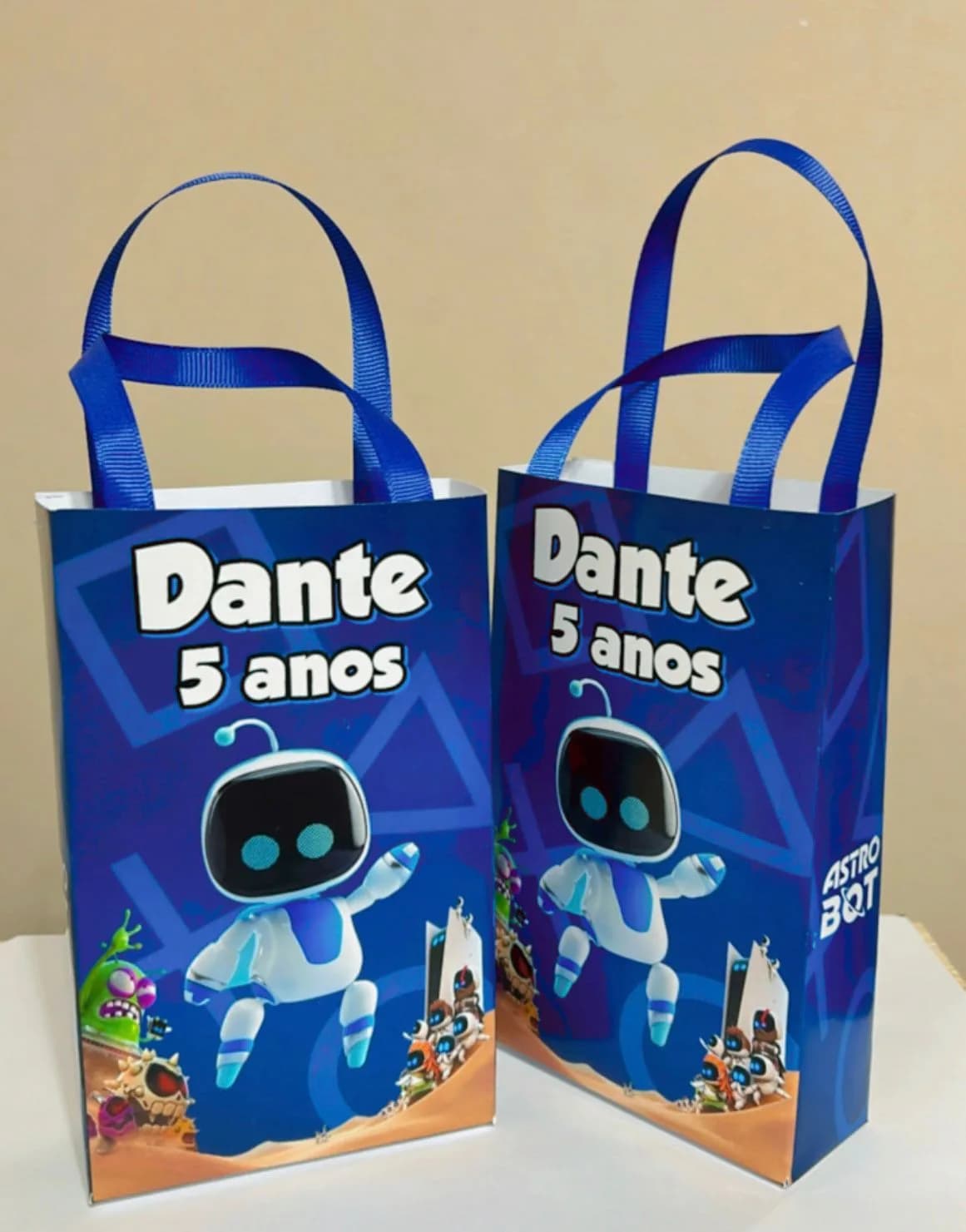 Sacolinhas Personalizadas Astro Bot Lembrancinhas Para Aniversário