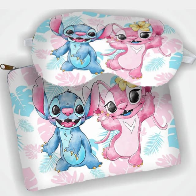 Kit Necessaire e Mascara Dormir personalizada para lembrancinhas do Stitch