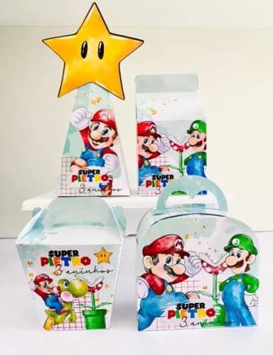 Kit 30 Lembrancinhas Mario Bros