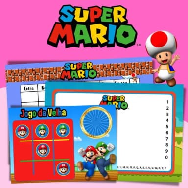 Kit Jogos Personalizados ( Lousa, Stop, Forca ou Velha )