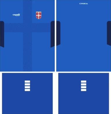 Arte Vetor Camisa Serbia Local 2025