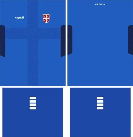 Arte Vetor Camisa Serbia Local 2025