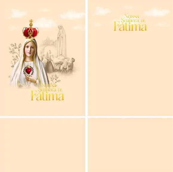 Arte Estampa Camisa Nossa Senhora de Fatima Mod-2